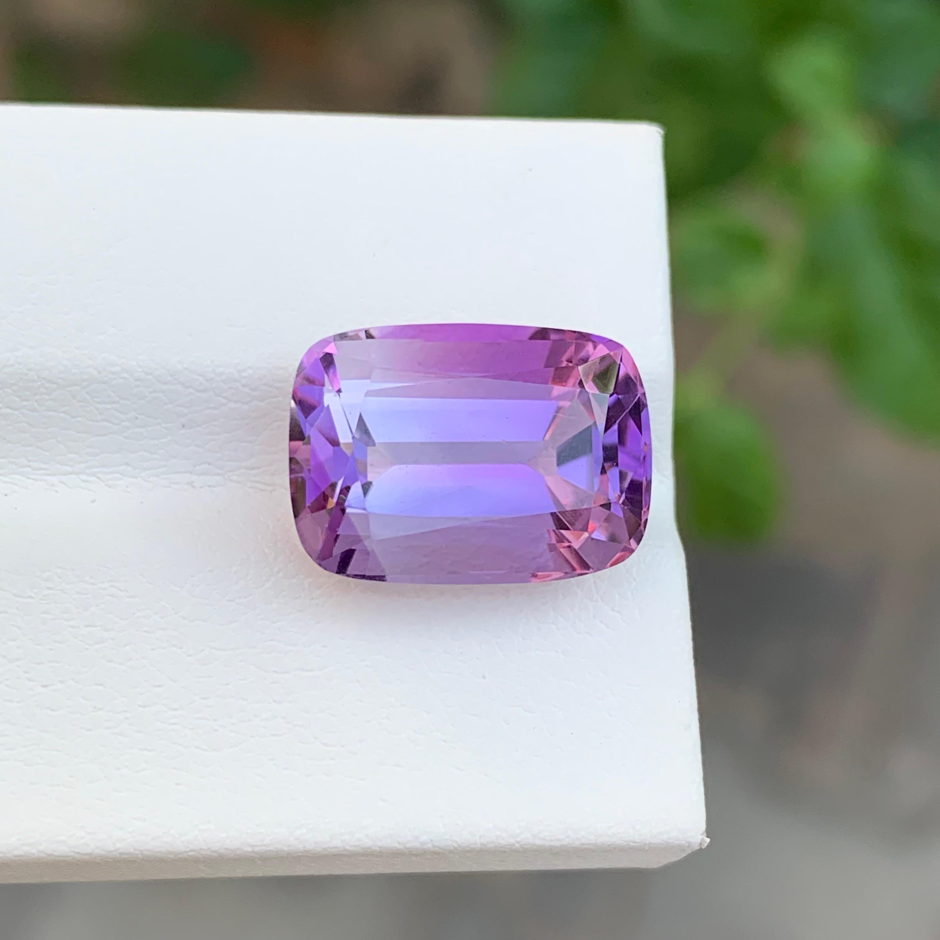 10,65 Karat Natürlicher loser Amethyst Lange Kissenform Edelstein für Schmuck für Damen oder Herren im Angebot