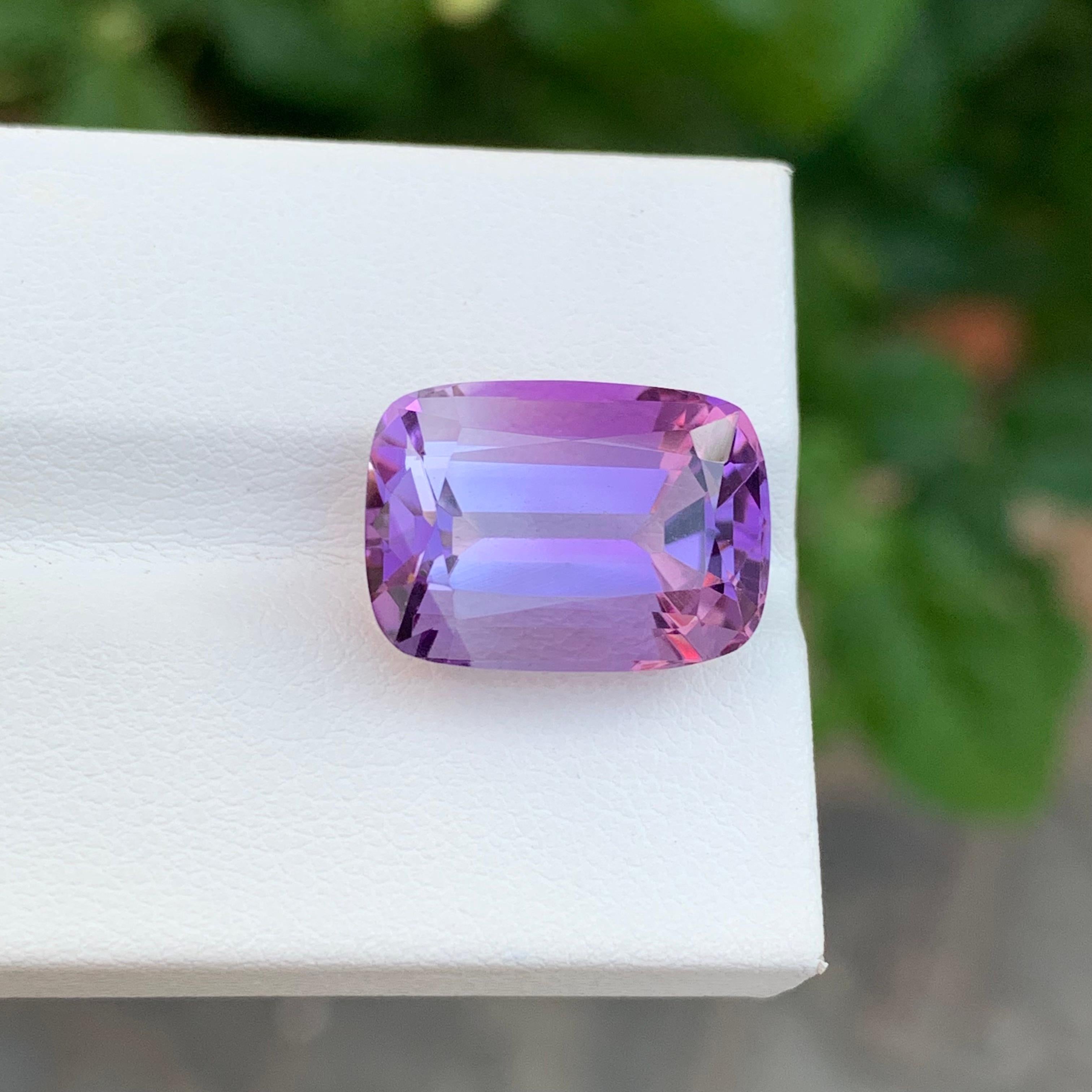 10,65 Karat Natürlicher loser Amethyst Lange Kissenform Edelstein für Schmuck im Angebot 1