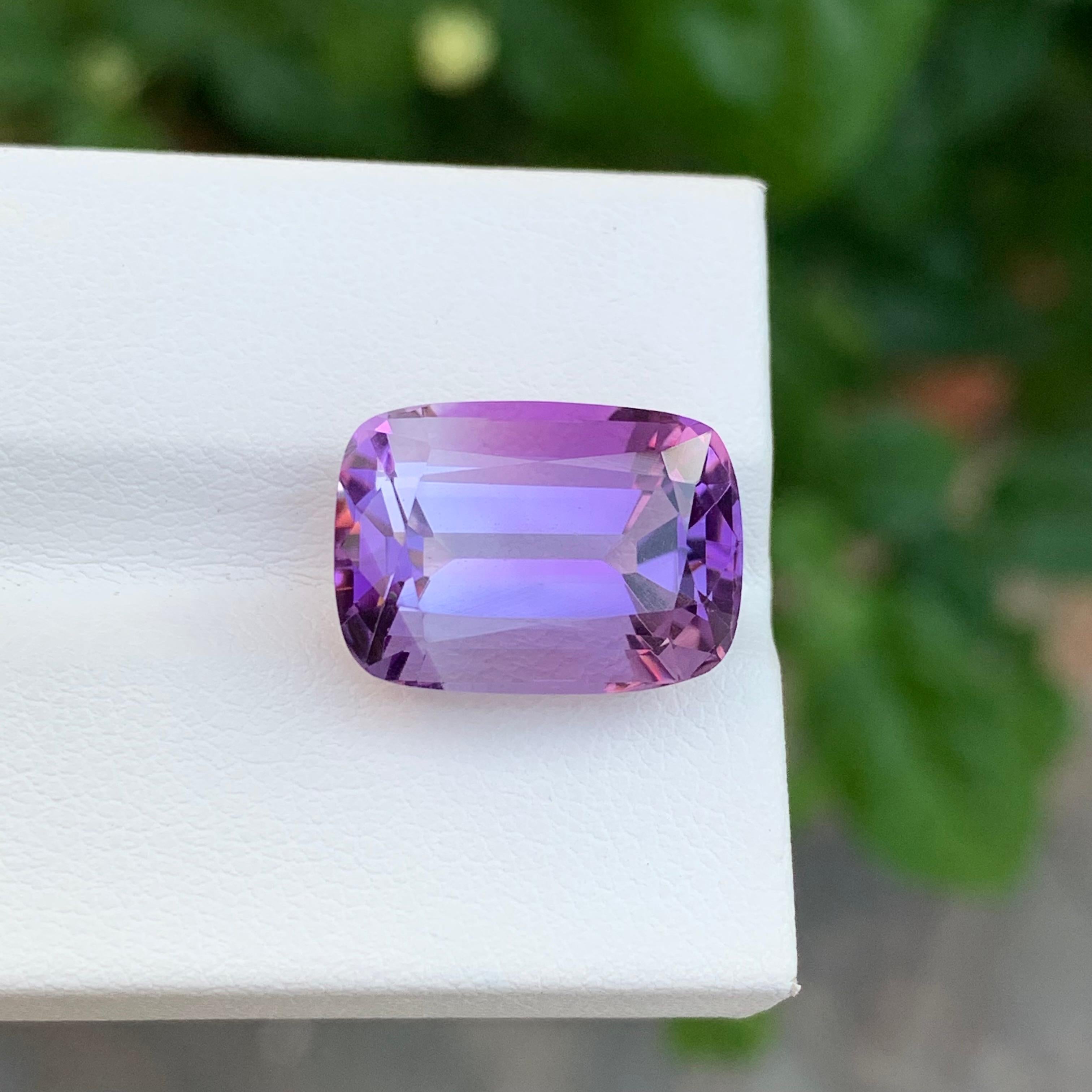 10,65 Karat Natürlicher loser Amethyst Lange Kissenform Edelstein für Schmuck im Angebot 2