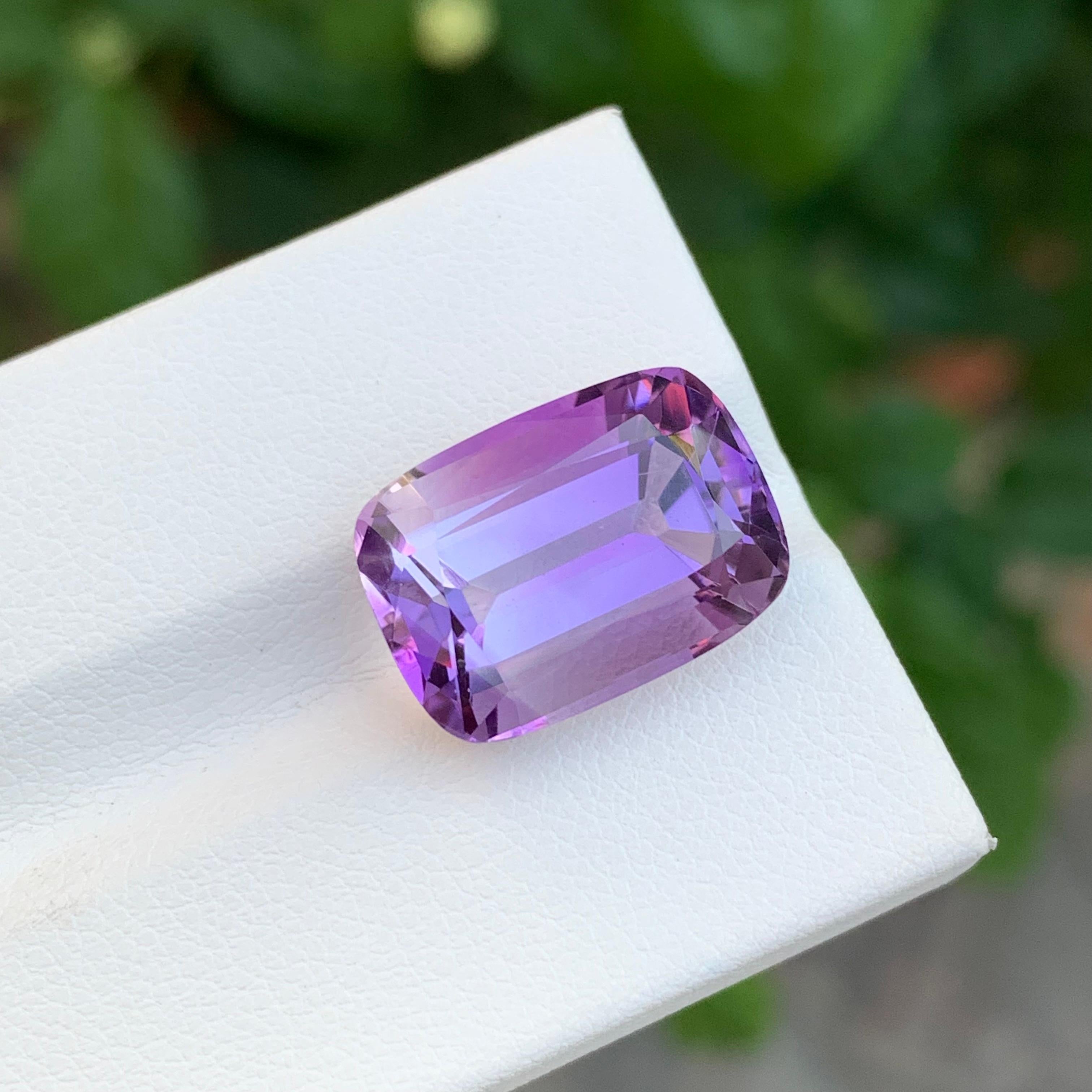 10,65 Karat Natürlicher loser Amethyst Lange Kissenform Edelstein für Schmuck im Angebot 3