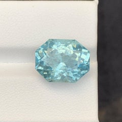 10,65 Karat Natürlicher Lose Meer Blauer Aquamarin Smaragd Schliff Aus Afrika Edelstein