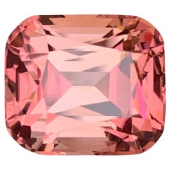 Preciosa turmalina rosa suelta de 10,65 quilates en forma de cojín