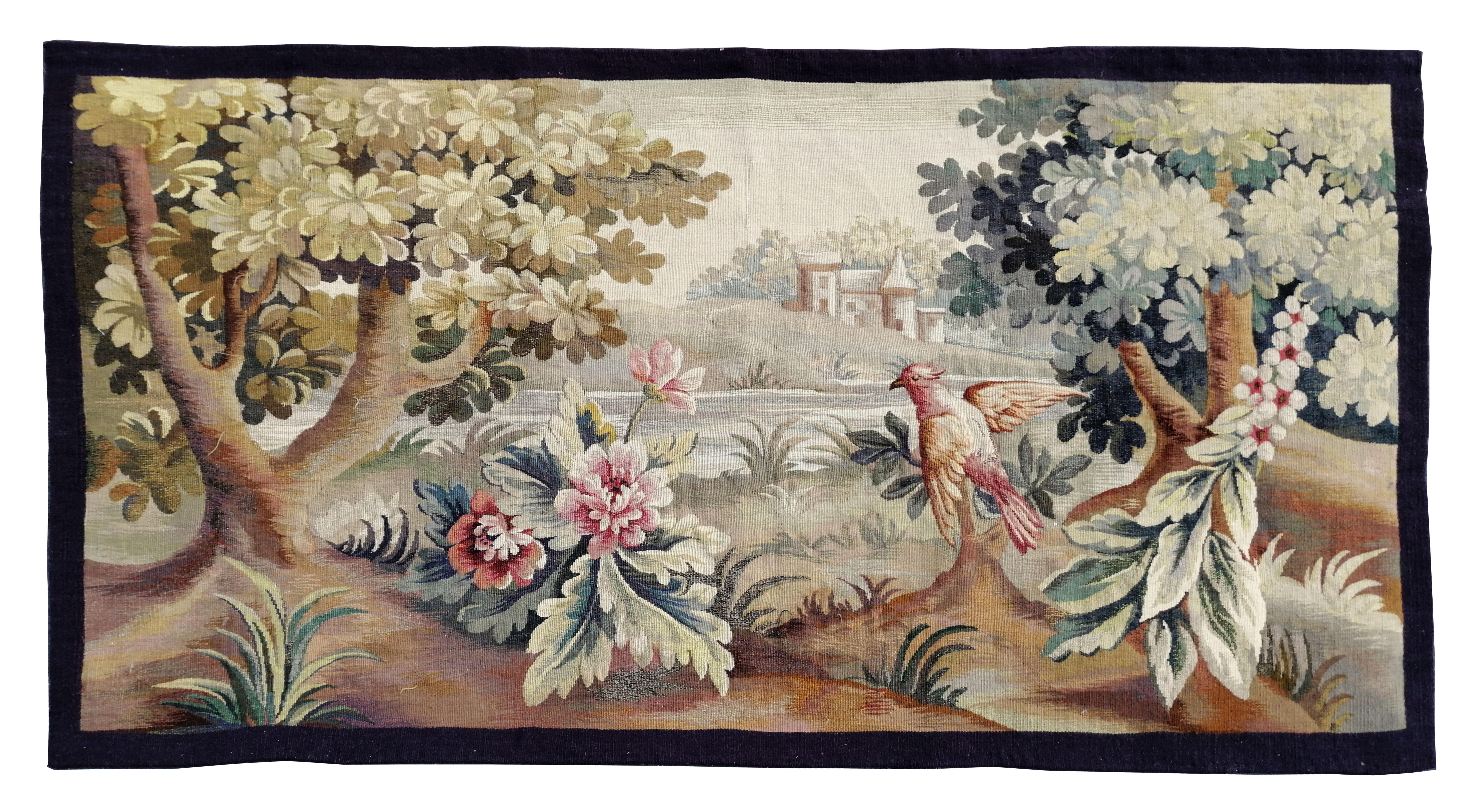 1063 -  19th Century Greenery Tapestry 3