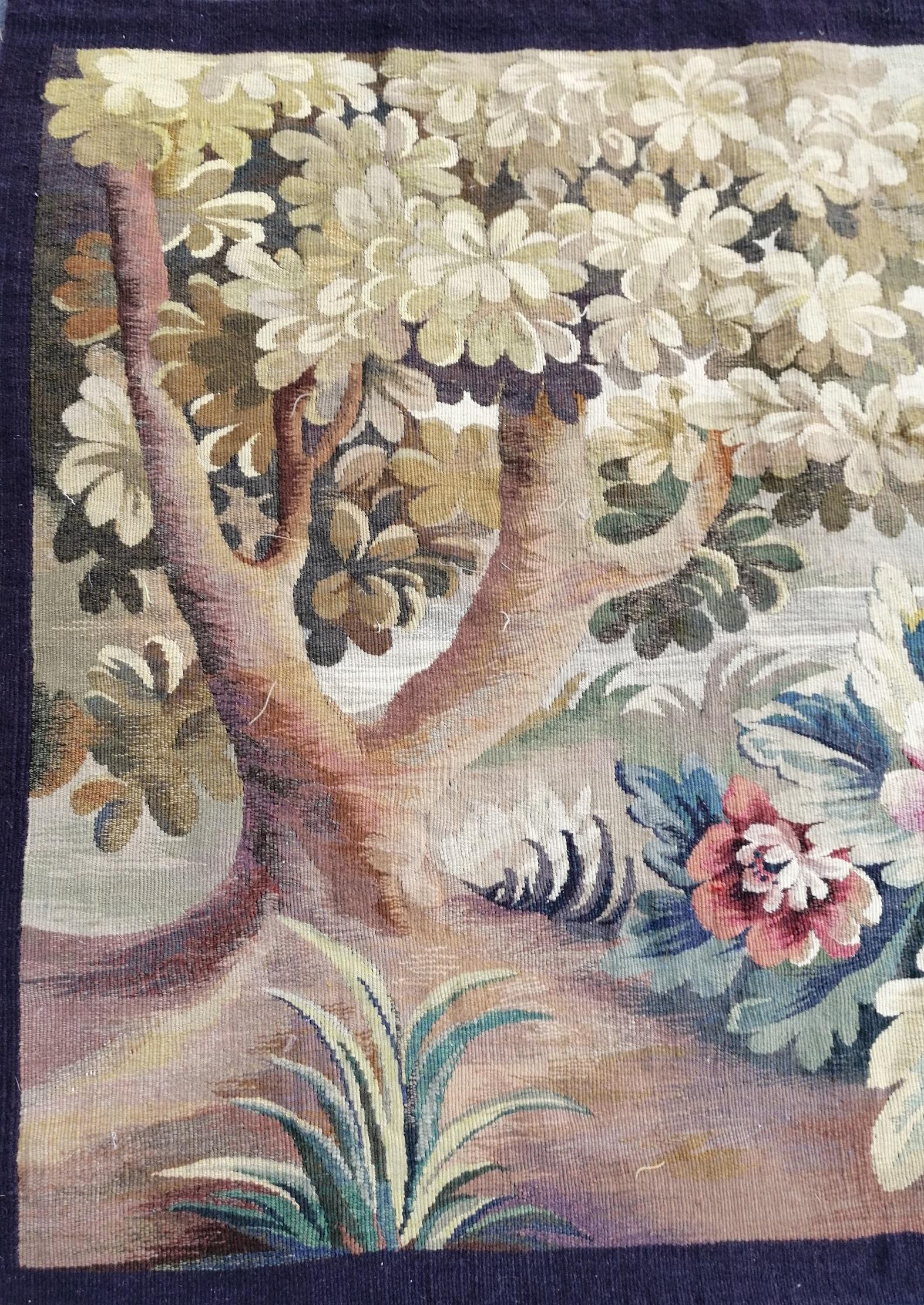 Late 19th Century 1063 -  19th Century Greenery Tapestry