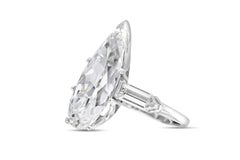 10.67 Carat Pear Shaped Diamond Engagement Ring