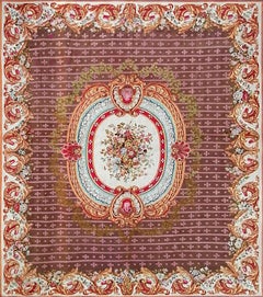 Antique 1068 -  Beautiful and Large 19th Century French Aubusson Rug