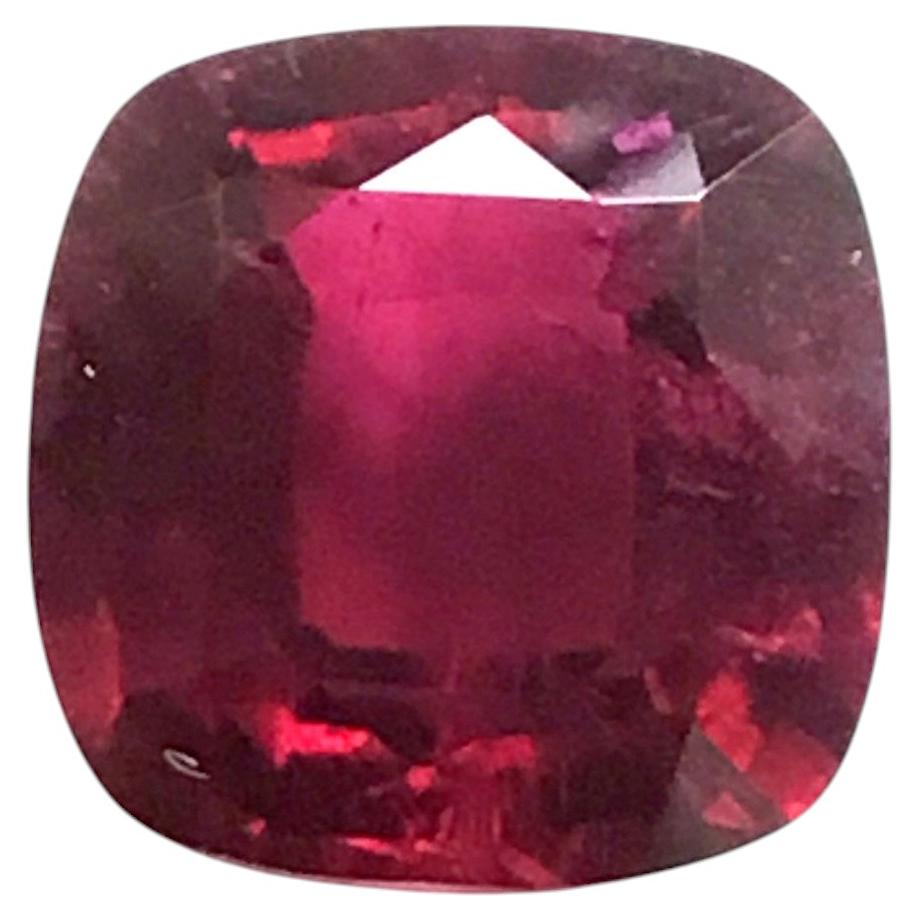 10.69 Karat Rubellit Turmalin Cushion Cut Stein für Schmuck natürlichen Edelstein