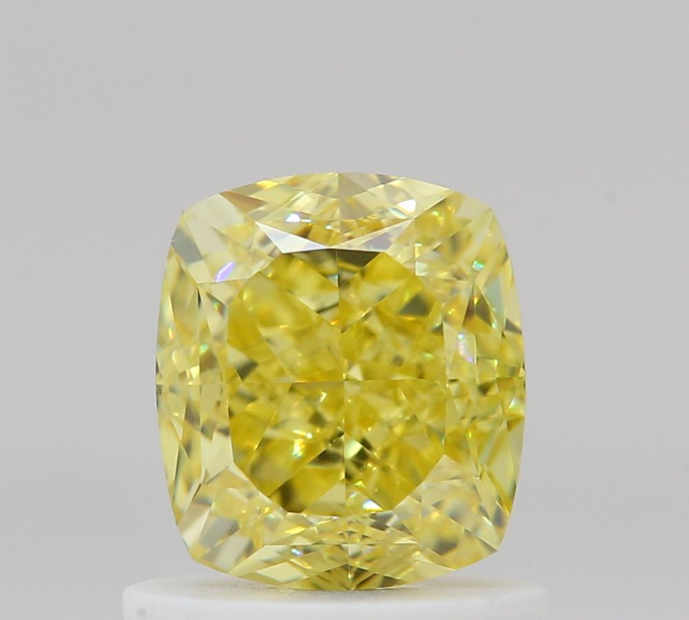 Stunning 1.06ct Fancy Intense Yellow Cushion Cut Diamond - GIA Certified
Investment Grade: 1.06ct Fancy Intense Yellow Cushion Cut Diamond
Rare Find: 1.06ct Fancy Intense Yellow Cushion Cut Diamond - VS2 Clarity

Detailed Description:

This