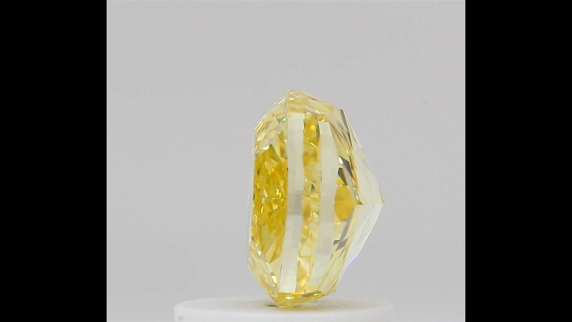 Women's or Men's 1.06carat Loose Diamond, GIA Certified Natural Fancy Intense Yellow Diamonds