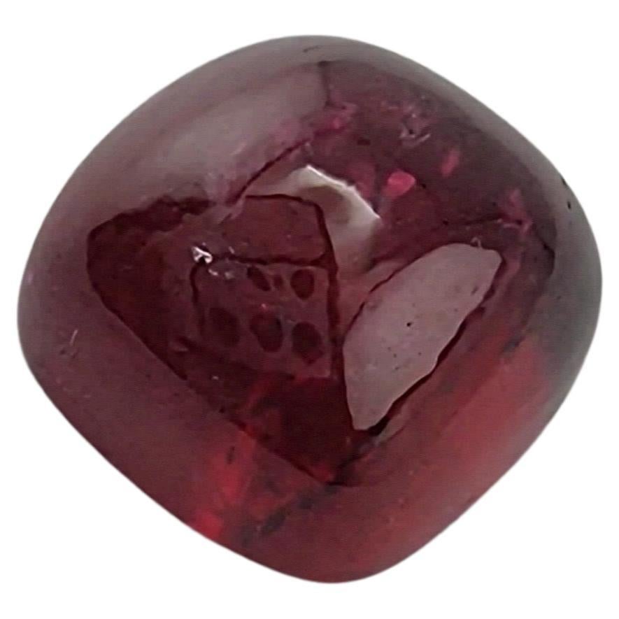 10.6ct Cabochon Red Rubelite Tourmaline Gemstone