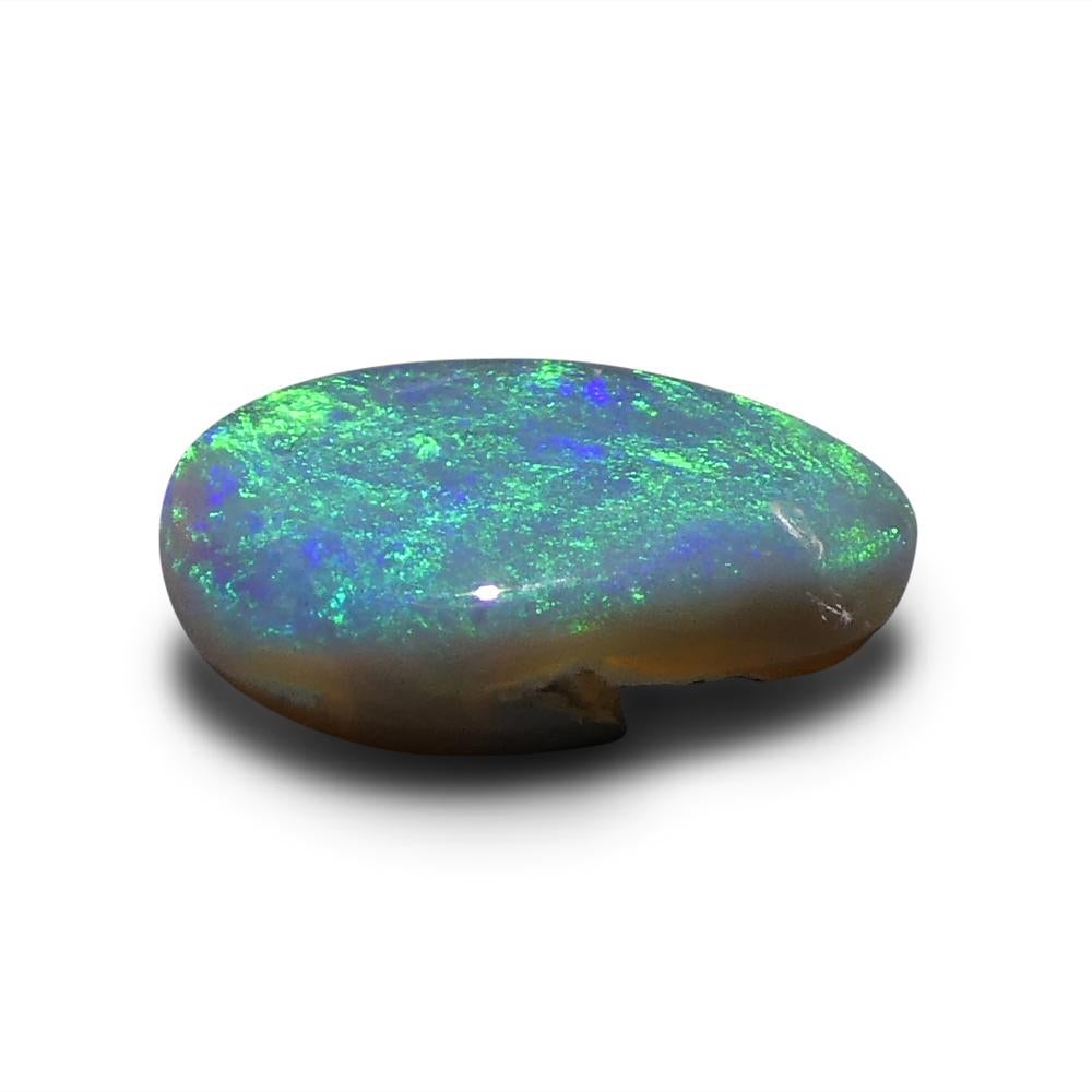 1.06ct Freeform Cabochon Grey Opal from Australia For Sale 5