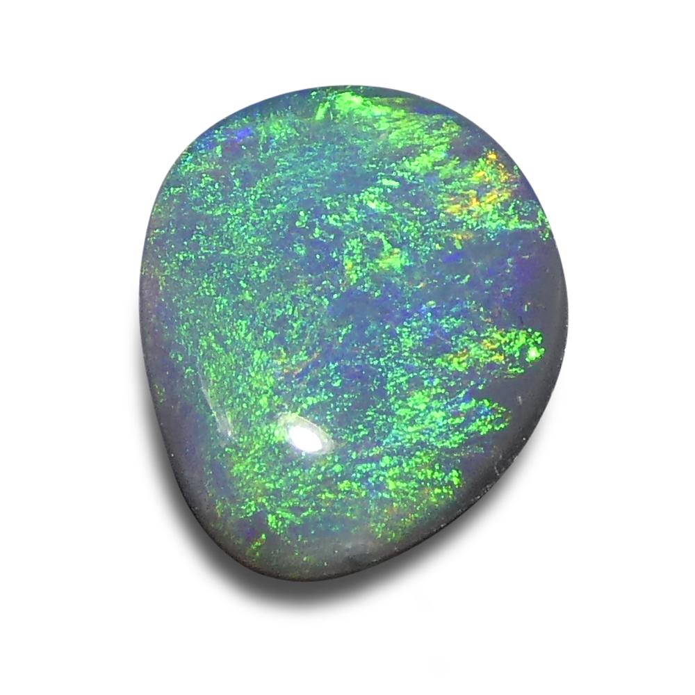 1.06ct Freeform Cabochon Grey Opal from Australia In New Condition For Sale In Toronto, Ontario