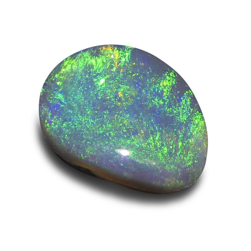 Women's or Men's 1.06ct Freeform Cabochon Grey Opal from Australia For Sale