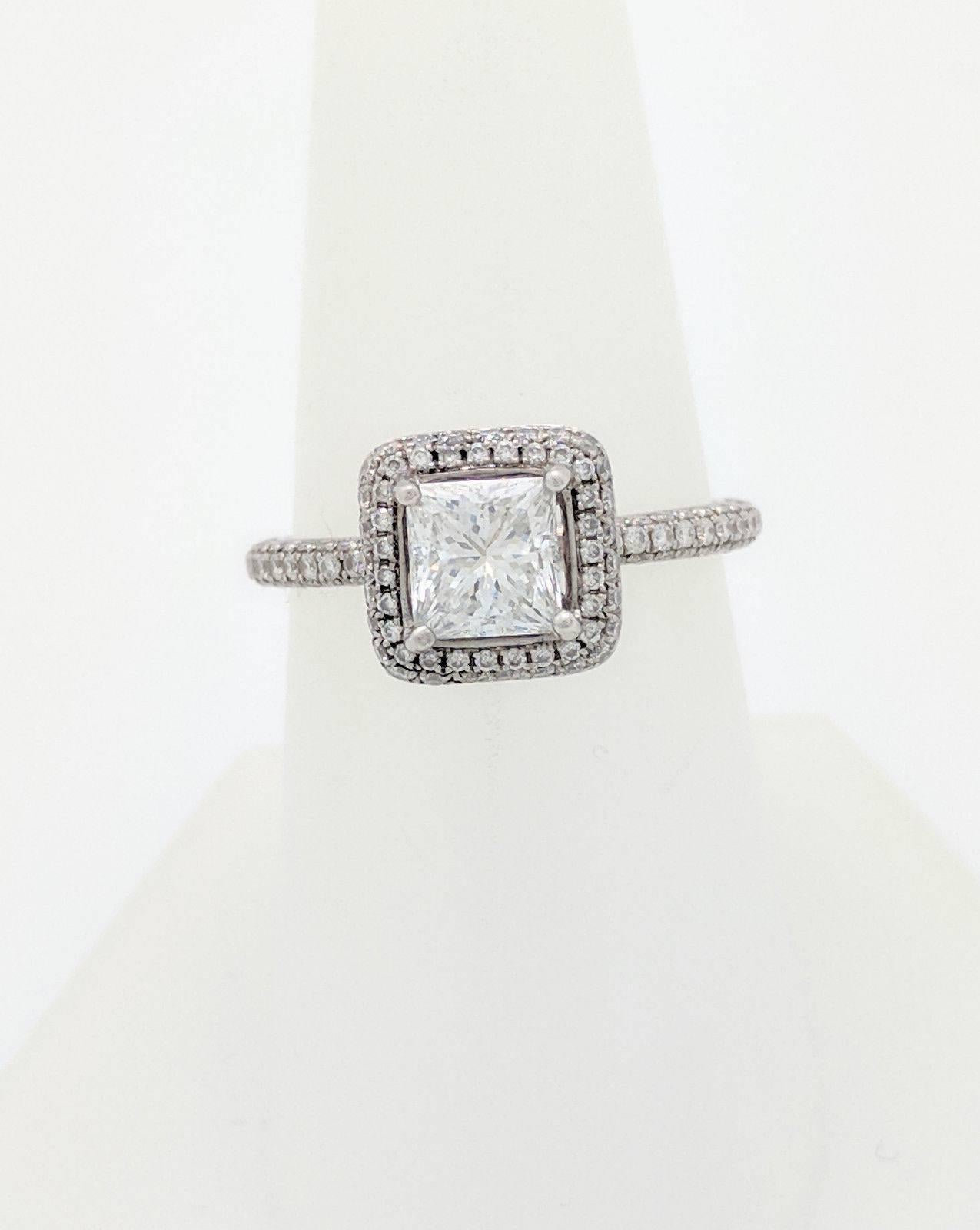  1.06ct. Princess Cut Natural Diamond Halo Engagement Ring GIA Certified VVS2/E

You are viewing a stunning 1.06ct. natural princess cut diamond. This diamond is certified by GIA Gemological Institute of America and has been graded as VVS2 in