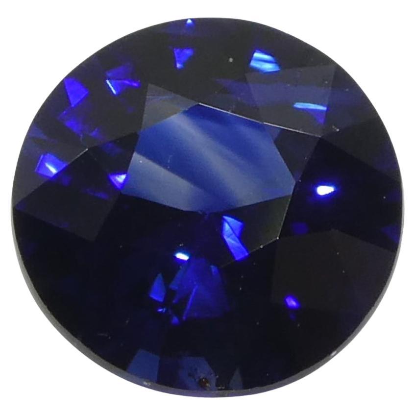 1.06ct Round Blue Sapphire from Sri Lanka