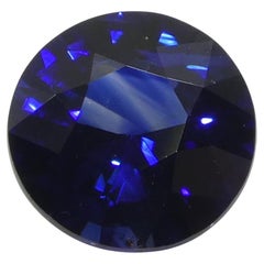 1.06 Karat runder blauer Saphir aus Sri Lanka