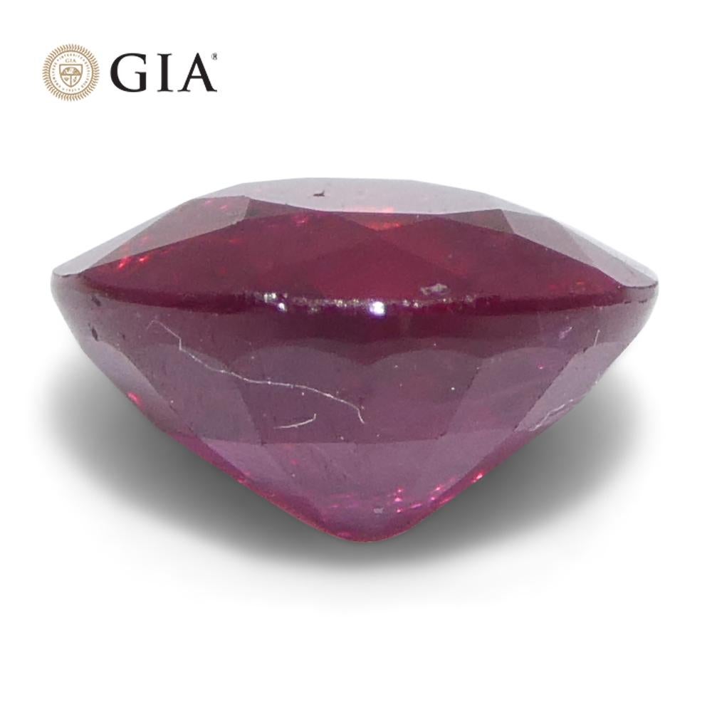 1.06ct Round Red Ruby GIA Certified Madagascar in vendita 3
