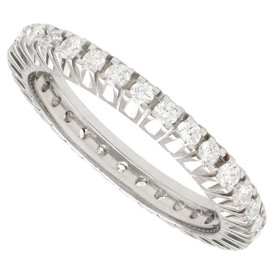 Handmade Ethical Full Diamond Eternity Ring in Platinum c7.50 Carat For ...