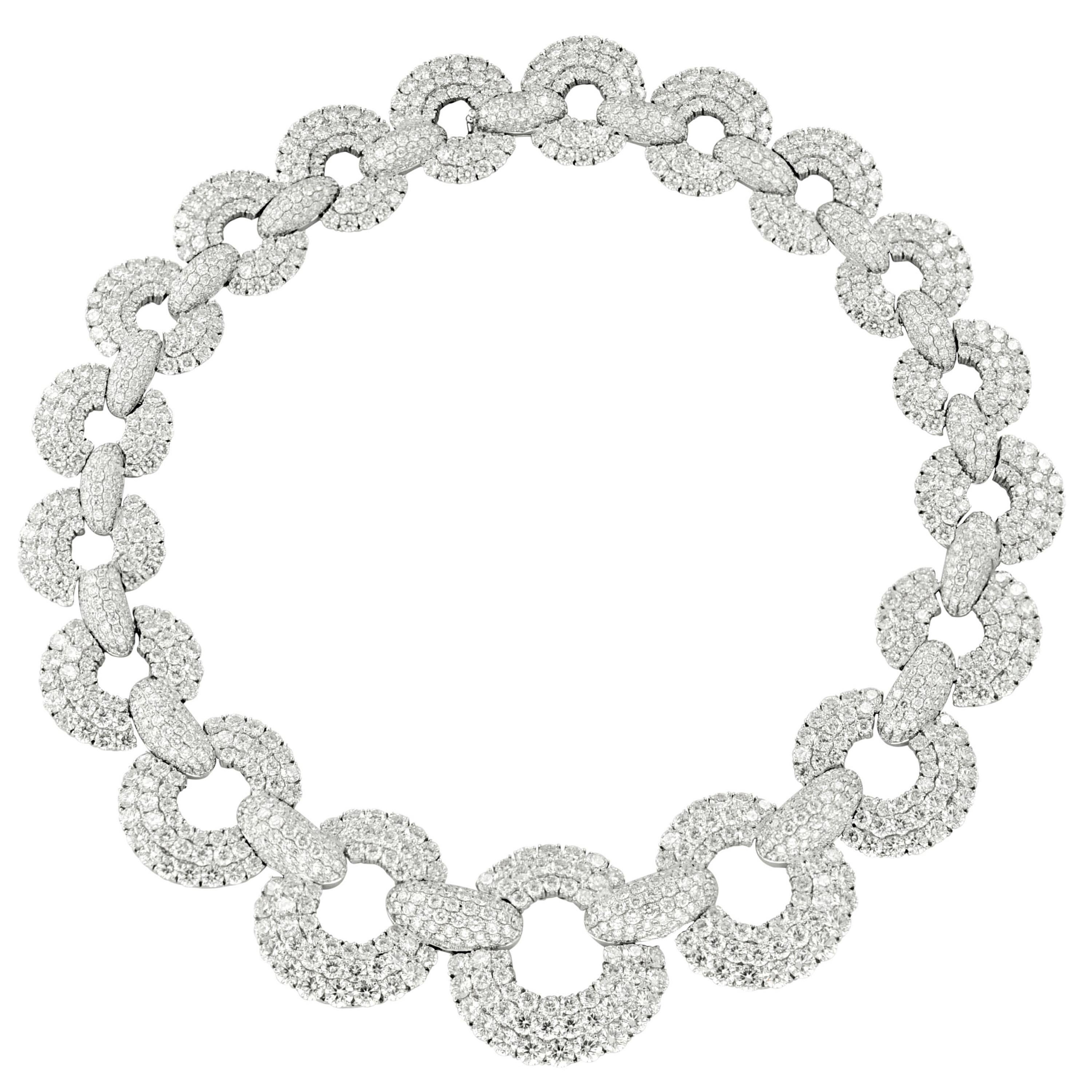 107 Carat Diamond Necklace For Sale