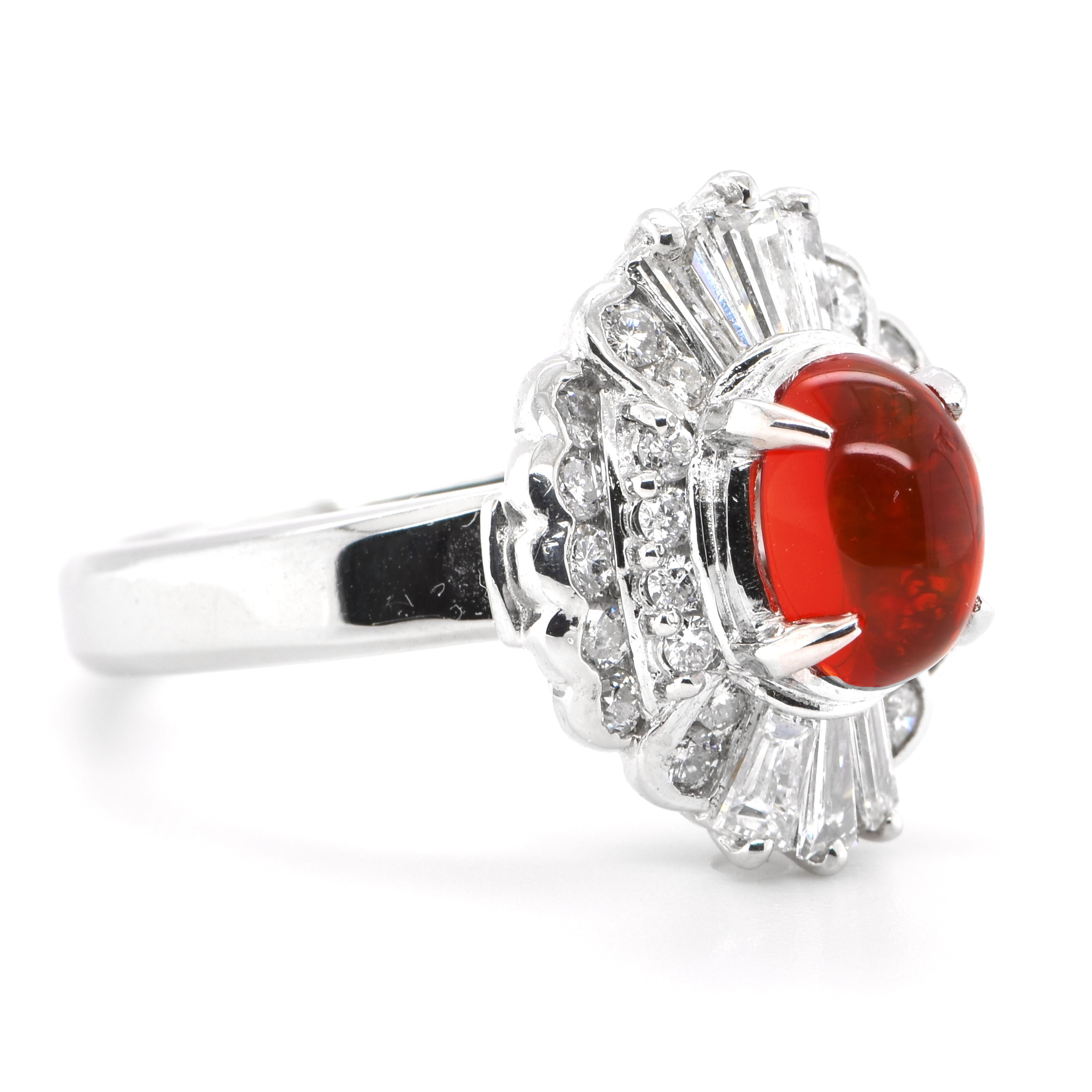 red fire opal ring