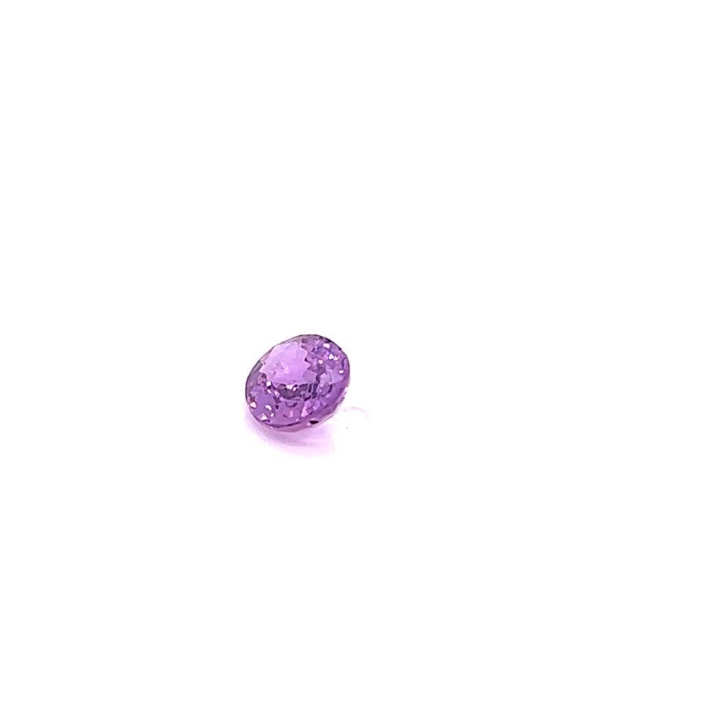 1.07 Carat Oval cut Purple Sapphire  In New Condition For Sale In London, GB