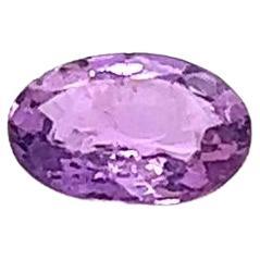 Saphir violet 1,07 carat, taille ovale  en vente