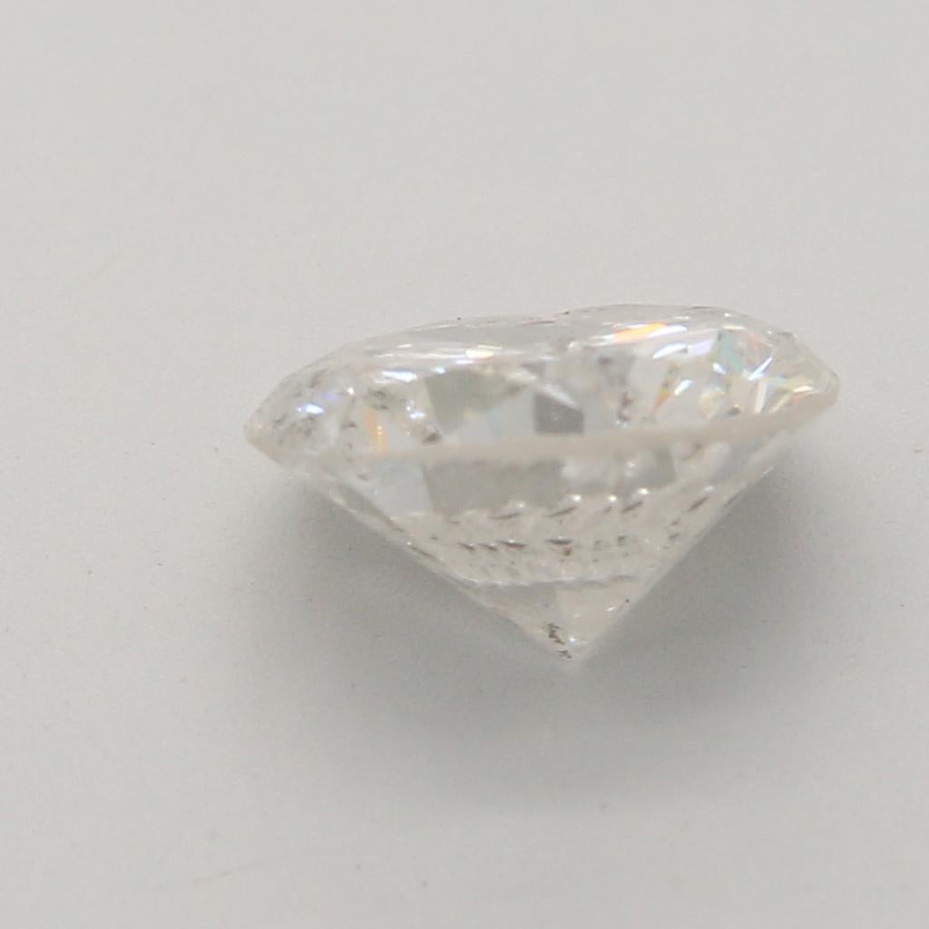 Round Cut 1.07 Carat Round shape diamond I2 Clarity For Sale