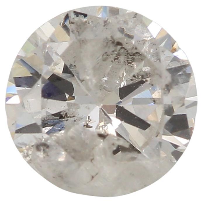 1.07 Carat Round shape diamond I2 Clarity For Sale