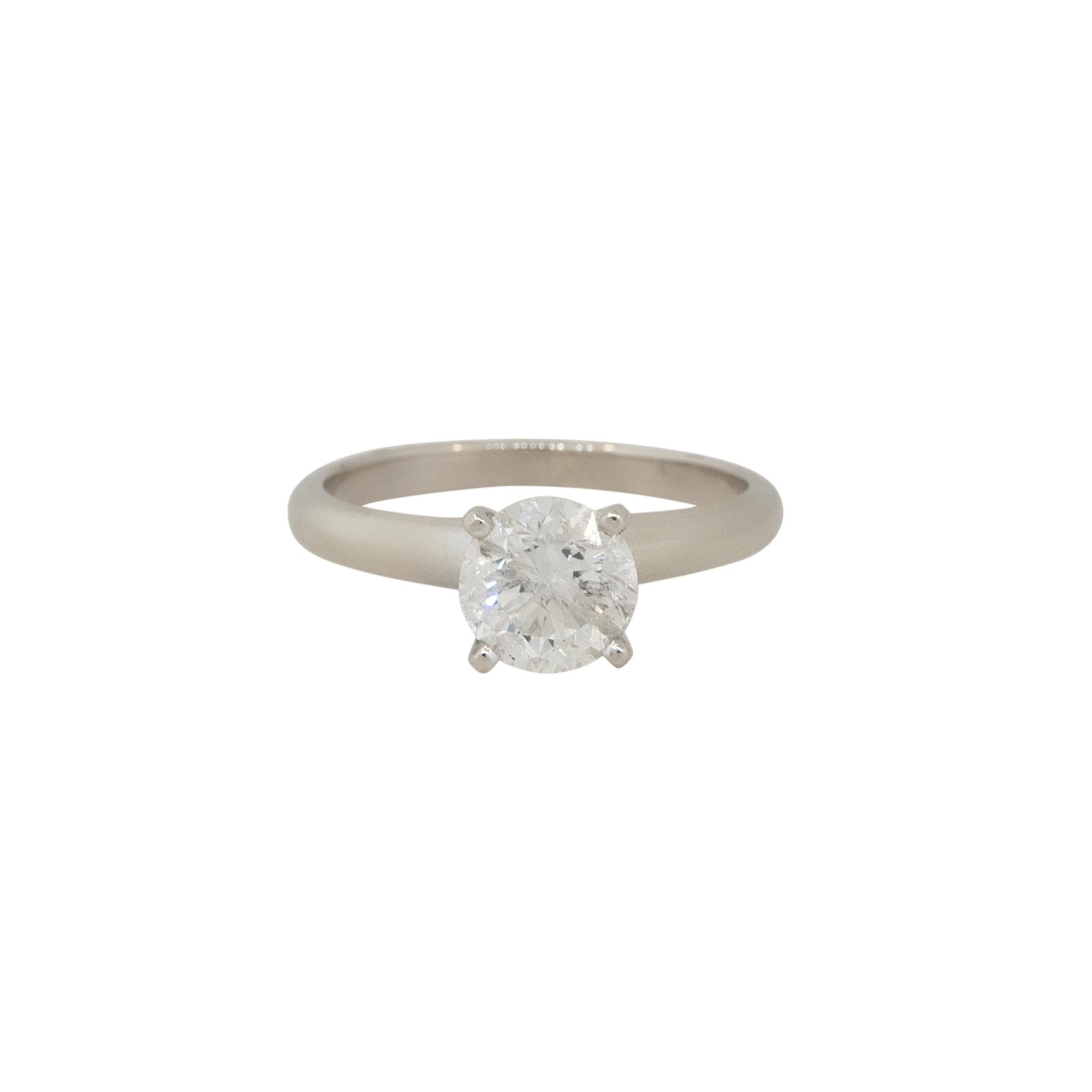 Round Cut 1.07 Carat Solitaire Diamond Engagement Ring 14 Karat in Stock