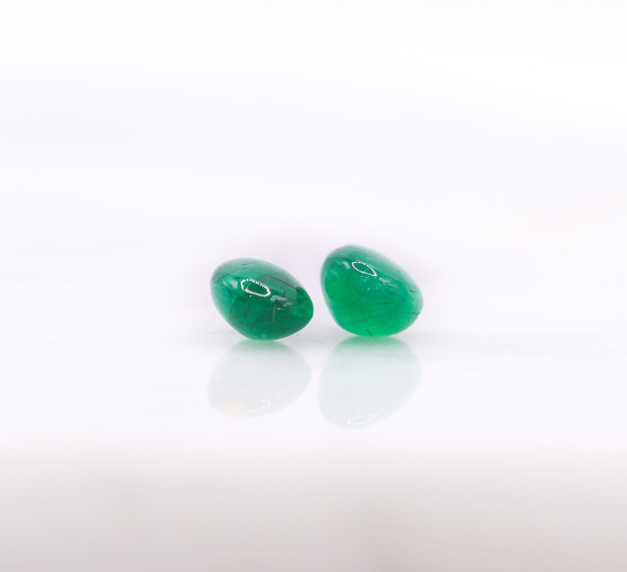 Oval Cut 1.07 Carat Zambian Emerald Loose Gemstone Oval 7x5.2mm For Sale
