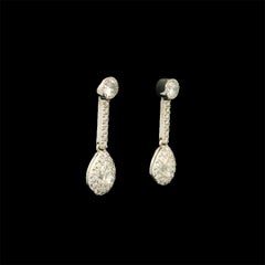 1.07 Carats diamond earrings