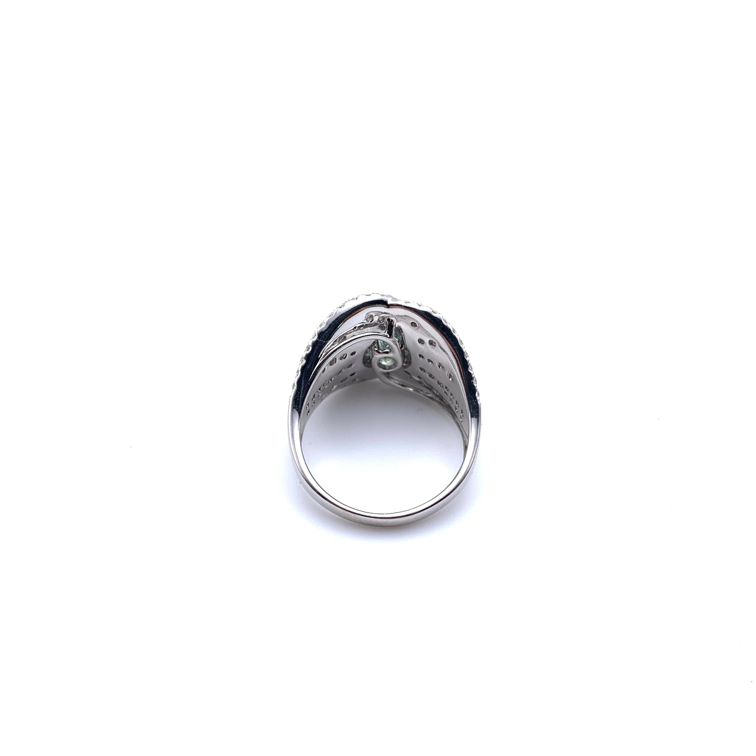 1,07 CT Alexandrit und Diamantring () 2