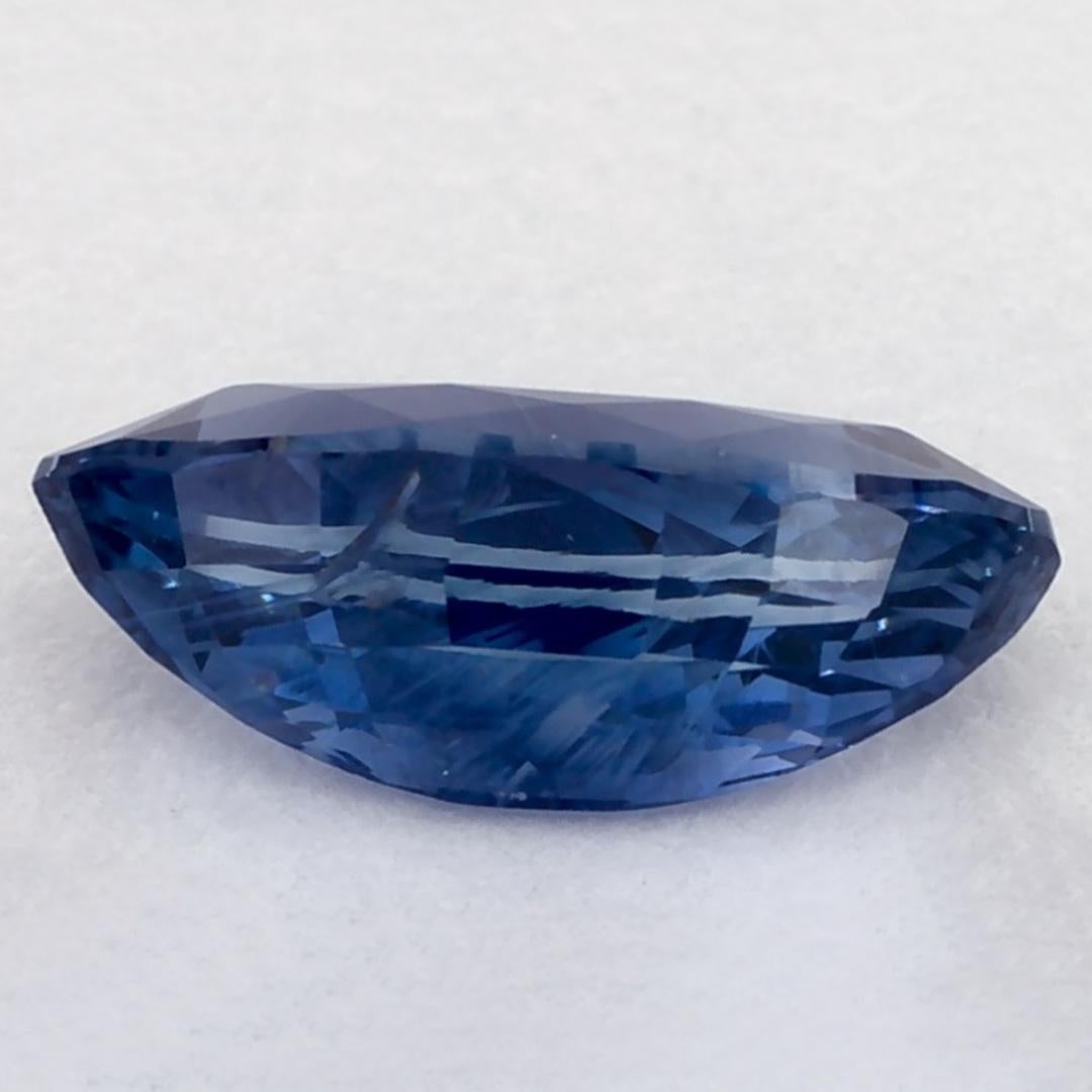1.07 Ct Blue Sapphire Marquise Loose Gemstone In New Condition For Sale In Fort Lee, NJ