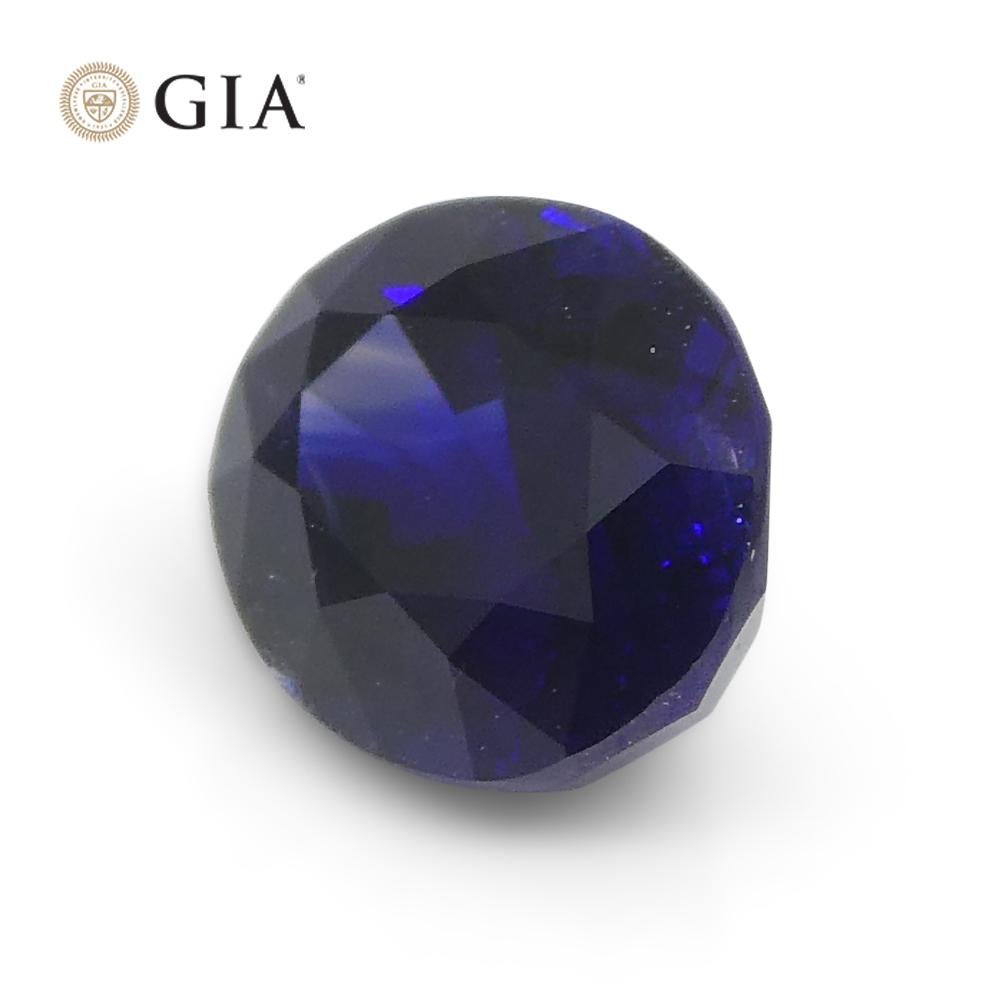 Saphir bleu ovale non chauffé de 1,07 carat certifié GIA 8