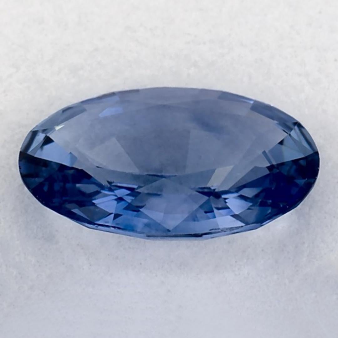 1.07 carati di zaffiro blu ovale sfuso In condizioni Nuovo in vendita a Fort Lee, NJ