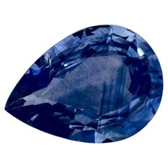 1.07 Ct Blue Sapphire Pear Loose Gemstone