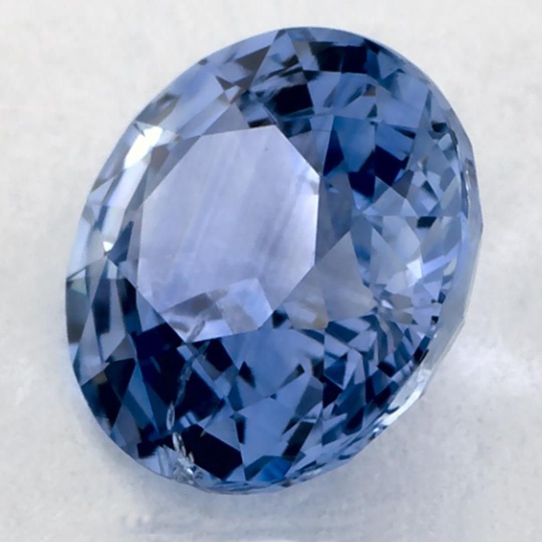 Taglio rotondo 1.07 carati di zaffiro blu rotondo sfuso in vendita