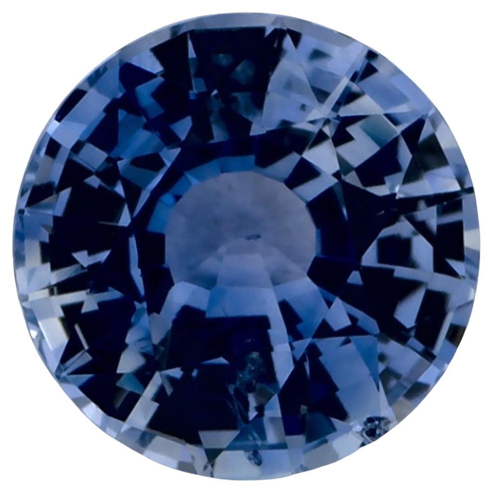 1.07 Ct Blue Sapphire Round Loose Gemstone