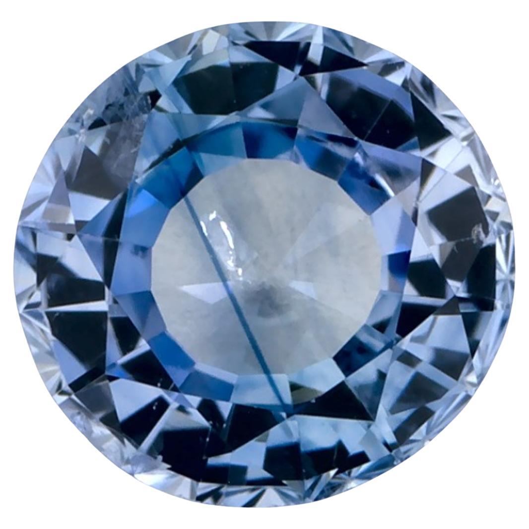 1.07 Karat Blauer runder Saphir, loser Edelstein im Angebot