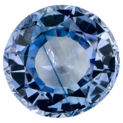 1.07 Karat Blauer runder Saphir, loser Edelstein