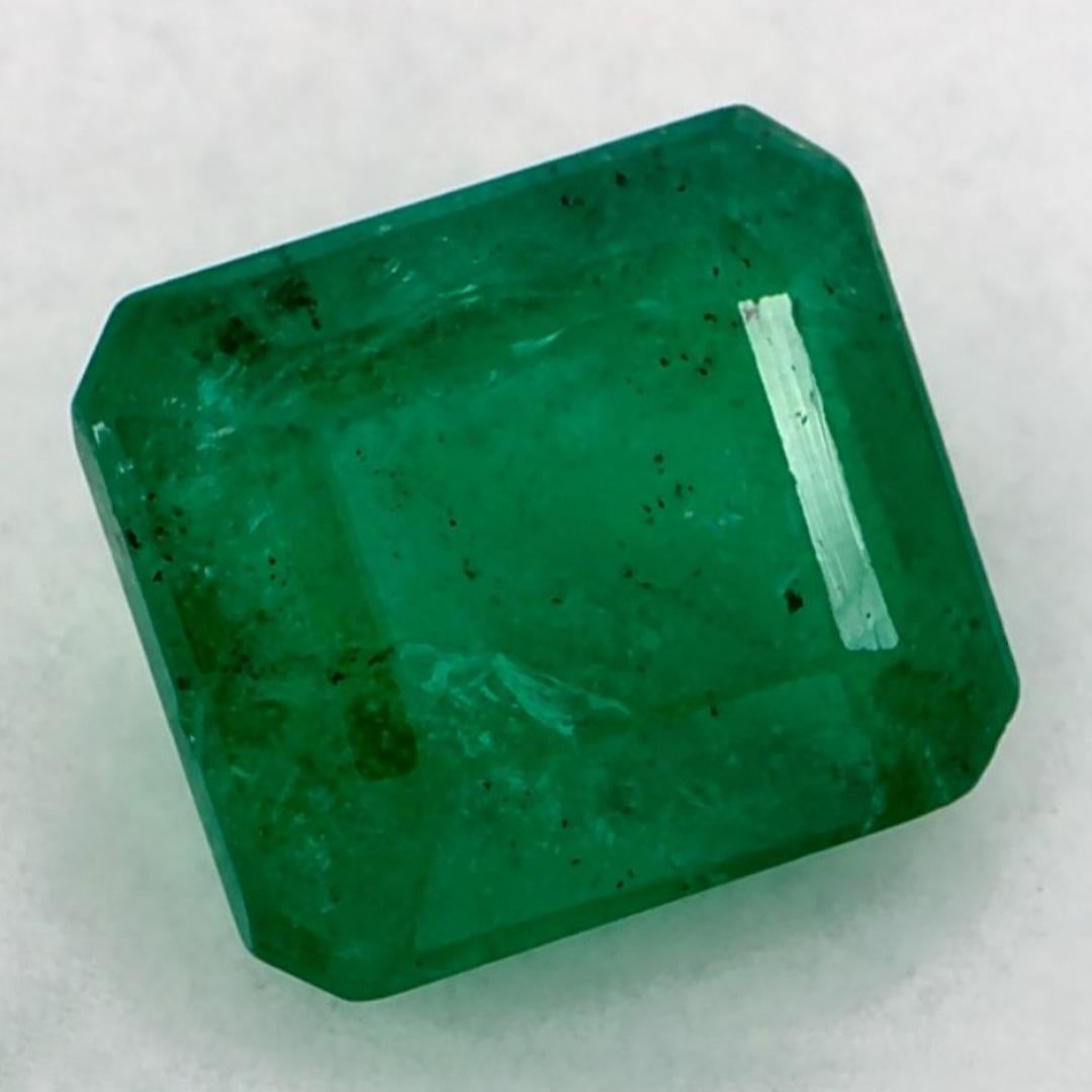 1.07 qt Esmeralda talla octágono Gema suelta Corte octogonal