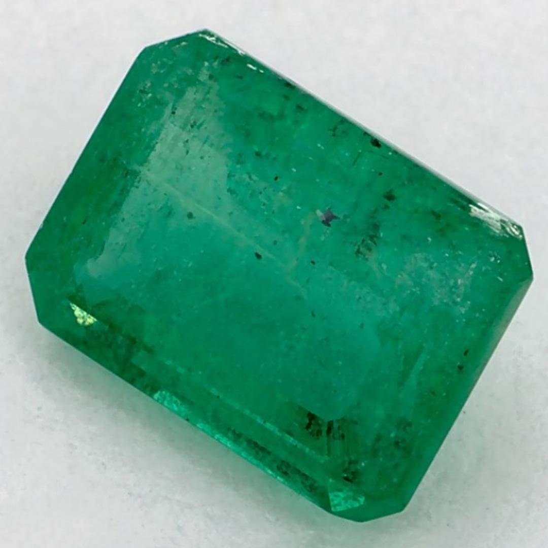 Octagon Cut 1.07 Ct Emerald Octagon Loose Gemstone For Sale