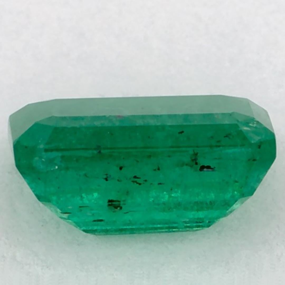 1.07 Ct Emerald Octagon Loose Gemstone In New Condition For Sale In Fort Lee, NJ