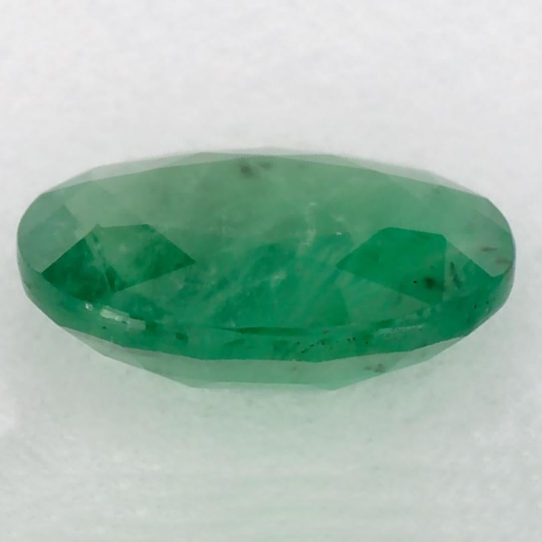 1.07 Karat Smaragd Oval Loser Edelstein im Zustand „Neu“ im Angebot in Fort Lee, NJ