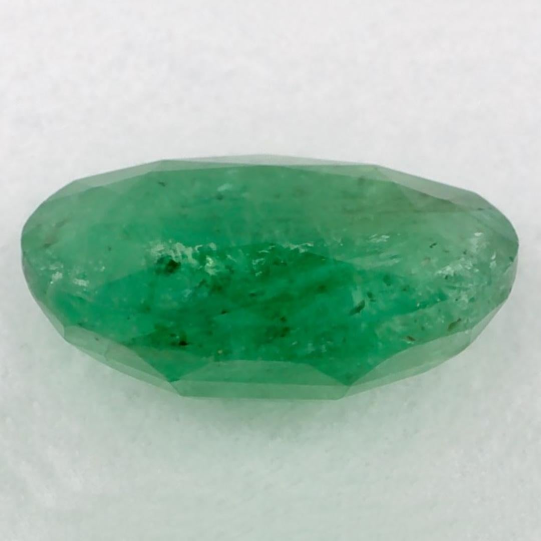 1.07 Karat Smaragd Oval Loser Edelstein im Zustand „Neu“ im Angebot in Fort Lee, NJ