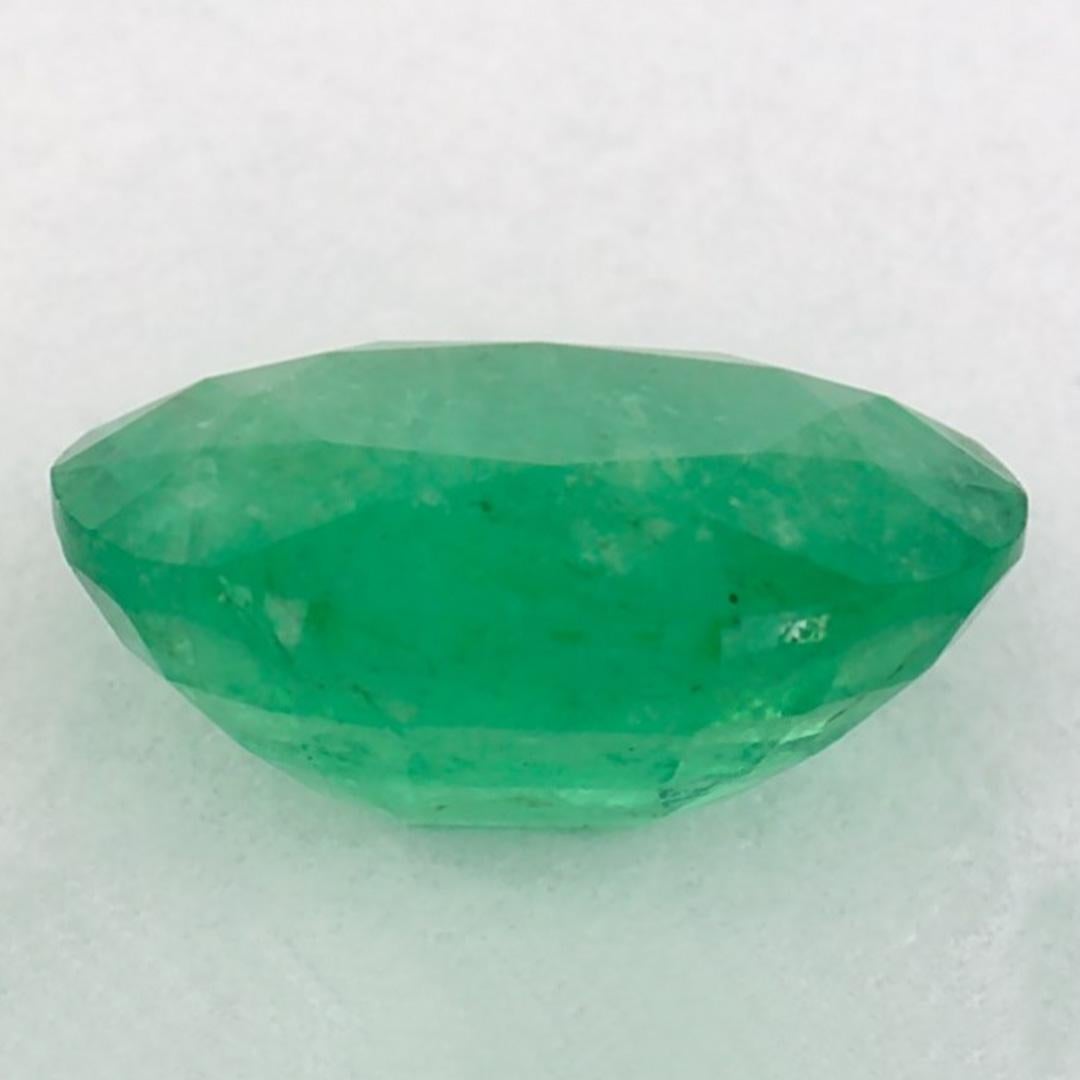 1.07 Karat Smaragd Oval Loser Edelstein im Zustand „Neu“ im Angebot in Fort Lee, NJ