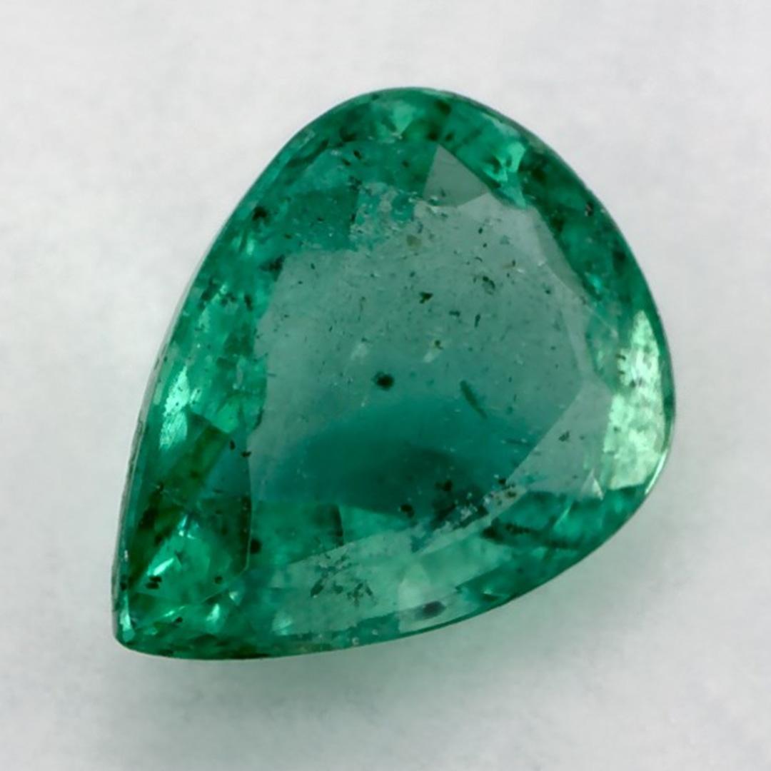 Taille poire 1.07 Ct Emerald Pear Loose Gemstone (pierre précieuse en vrac) en vente
