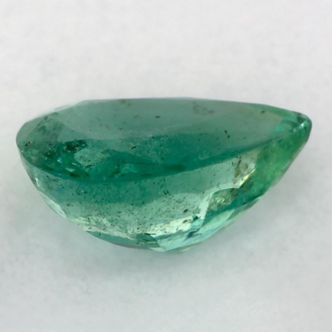 1.07 Ct Emerald Pear Loose Gemstone (pierre précieuse en vrac) Neuf - En vente à Fort Lee, NJ