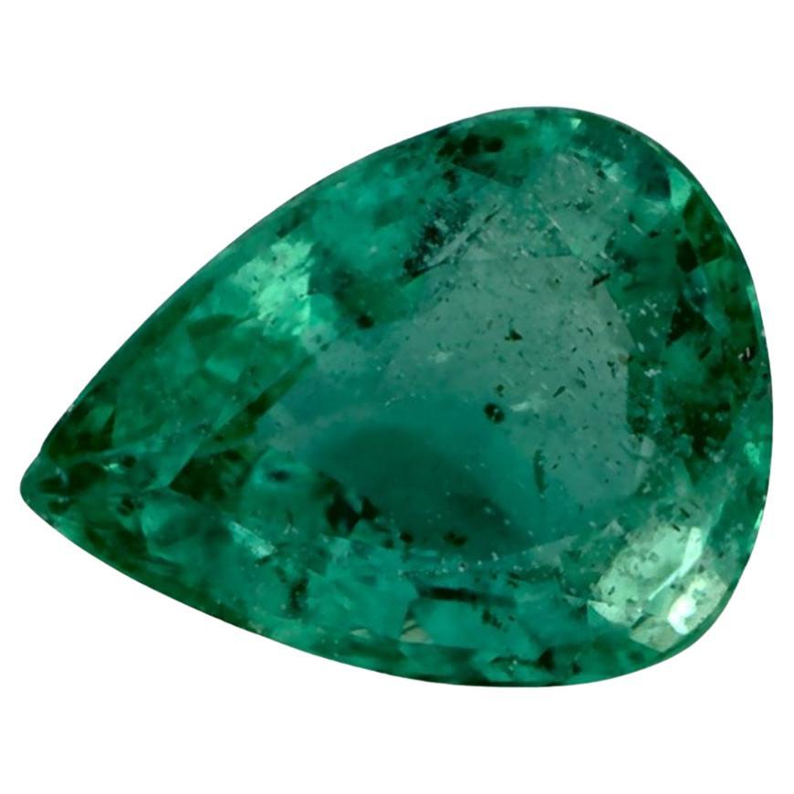 1.07 Ct Emerald Pear Loose Gemstone