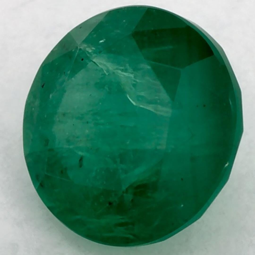 1.07 Ct Smaragd Runde Lose Edelstein (Rundschliff)